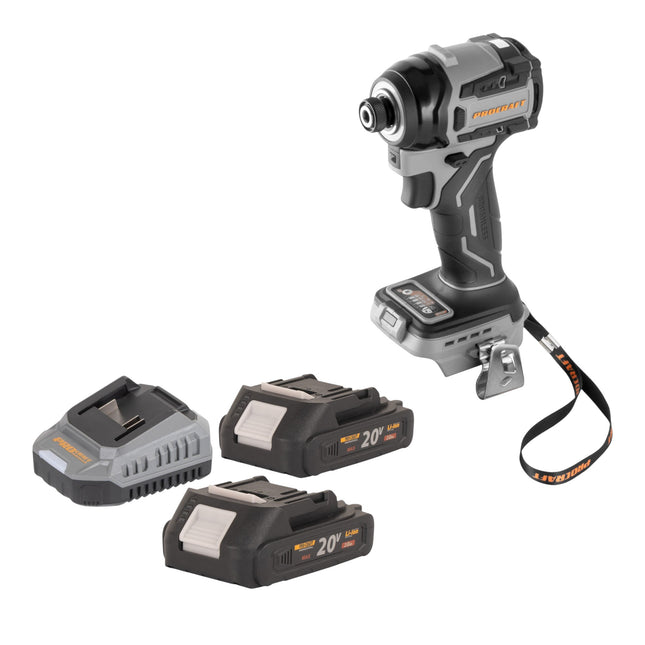 Procraft Industrial ID20Abb Akku Schlagschrauber 20 V 180 Nm 1 4 2x Akku 2 0 Ah Ladegeraet 0 - toolbrothers