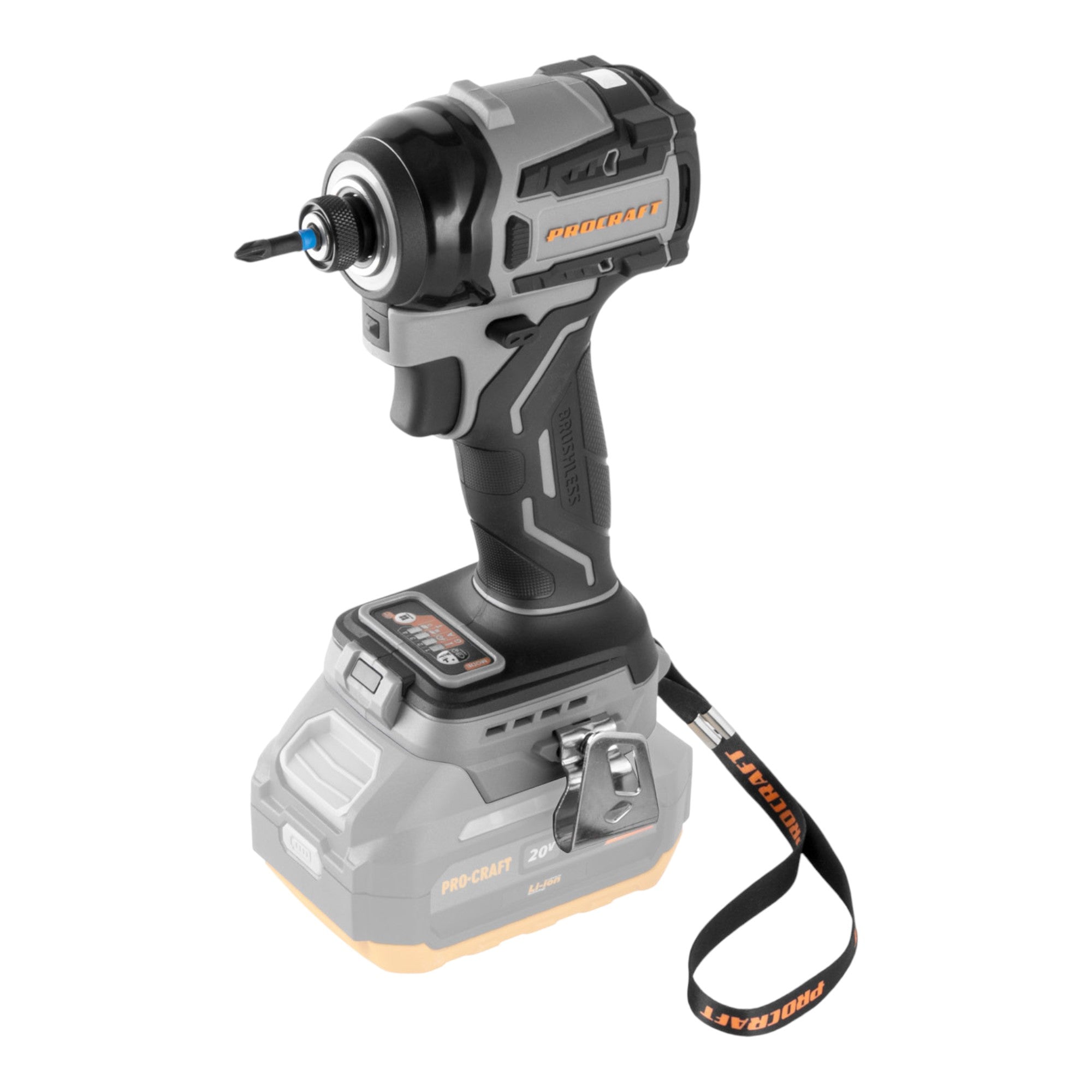 Procraft Industrial ID20Abb Akku Schlagschrauber 20 V 180 Nm 1 4 2x Akku 2 0 Ah Ladegeraet 1 - toolbrothers