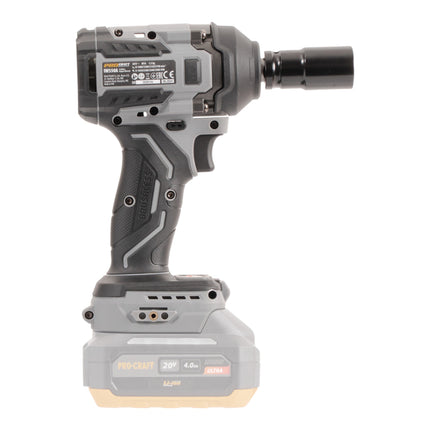 Procraft Industrial IW550Abb Akku Schlagschrauber 20 V 550 Nm 1 2 1x Akku 4 0 Ah ohne Ladegeraet 4 - toolbrothers