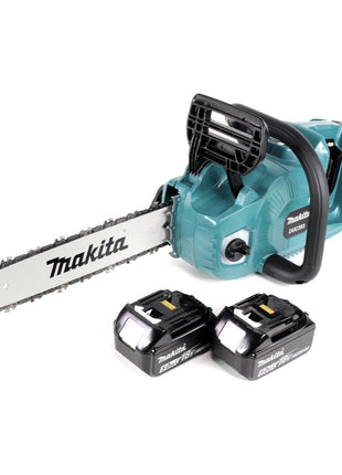 Makita DUC 353 T2 Akku Kettensäge 36V ( 2x18V ) Brushless 35 cm  + 2x 5,0 Ah Akku - ohne Ladegerät - Toolbrothers