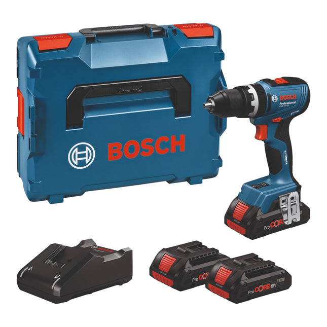 Bosch GSB 18V 65 Professional Akku Schlagbohrschrauber 18 V 65 Nm 06019N3308 Brushless 3x ProCORE Akku 4 0 Ah Ladegeraet L Boxx 0 - toolbrothers