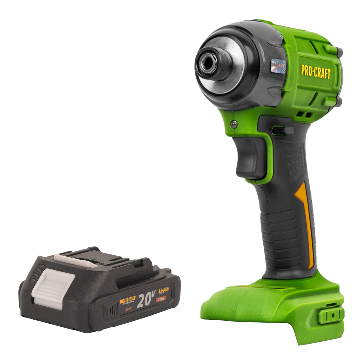 Atornillador a impacto con batería Procraft PS22bb 20 V 230 Nm 1/2" sin escobillas + 1 batería de 2,0 Ah, sin cargador