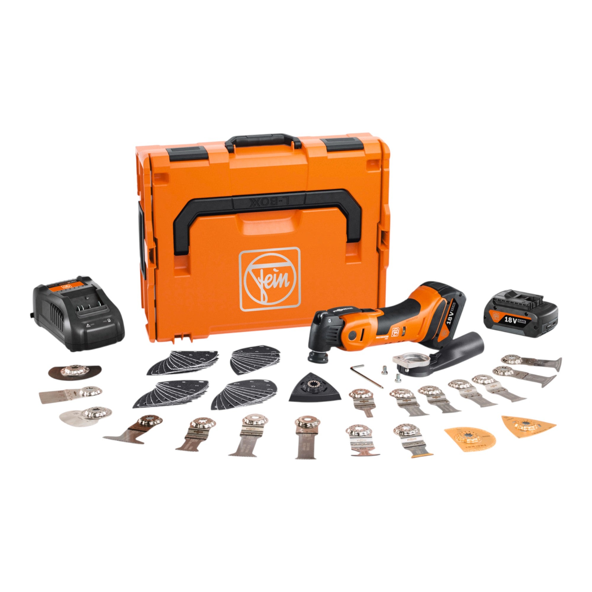 Fein AMM 700 MAX TOP Multimaster 18 V AMP 71293661000 2x Akku 4 0 Ah Ladegeraet 60 tlg Zub L Boxx 0 - toolbrothers