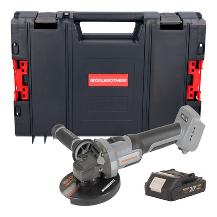 Procraft Industrial AG125Abb Akku Winkelschleifer 20 V 125 mm Brushless 1x Akku 2 0 Ah RHINO Toolcase ohne Ladegeraet 0 - toolbrothers