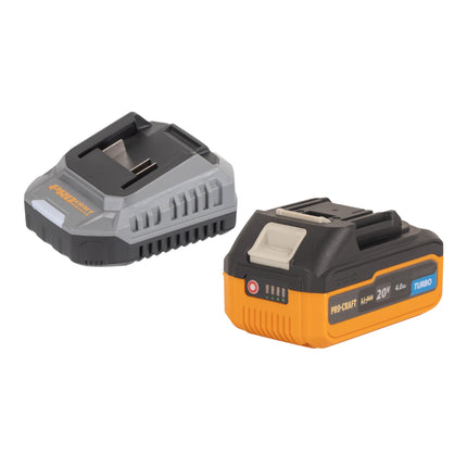 Procraft Industrial AG125Cbb Akku Flachkopf Winkelschleifer 20 V 125 mm Brushless 1x Akku 4 0 Ah Ladegeraet RHINO Toolcase 4 - toolbrothers