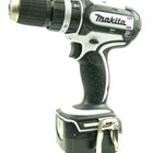 Makita BHP 452 18 V Li-ion Akku Schlagbohrschrauber weiß + Makita Akku BL1830 B+ DC18RC + Alu Koffer - Toolbrothers