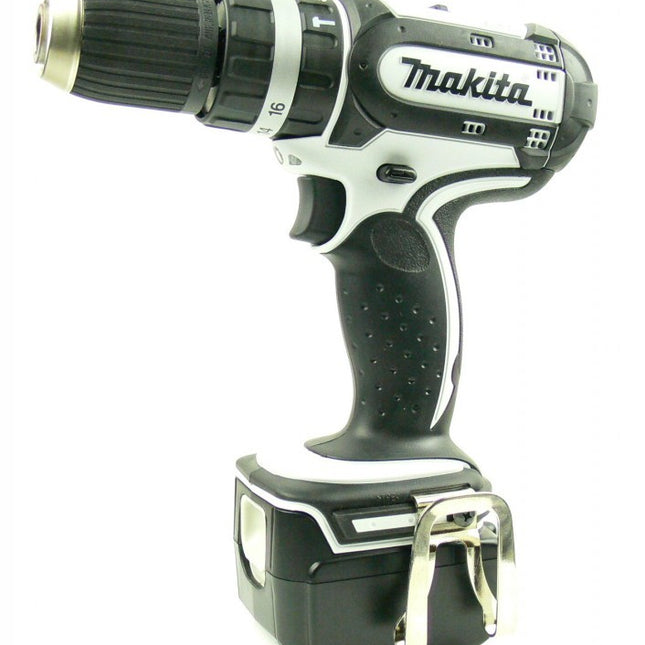 Makita BHP 452 18 V Li-ion Akku Schlagbohrschrauber weiß + 1x DT Akku 3,0 Ah + DC18RC + Alu Koffer - Toolbrothers