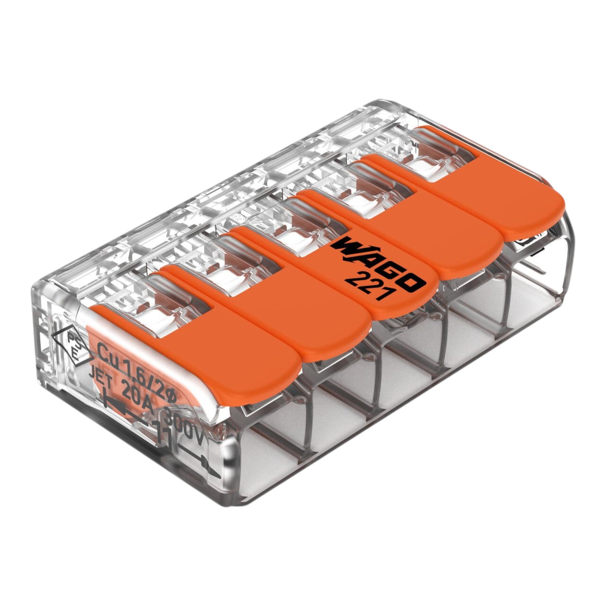 Wago 221 415 Verbindungsklemme 5 x 4 mm 25 Stueck 0 - toolbrothers