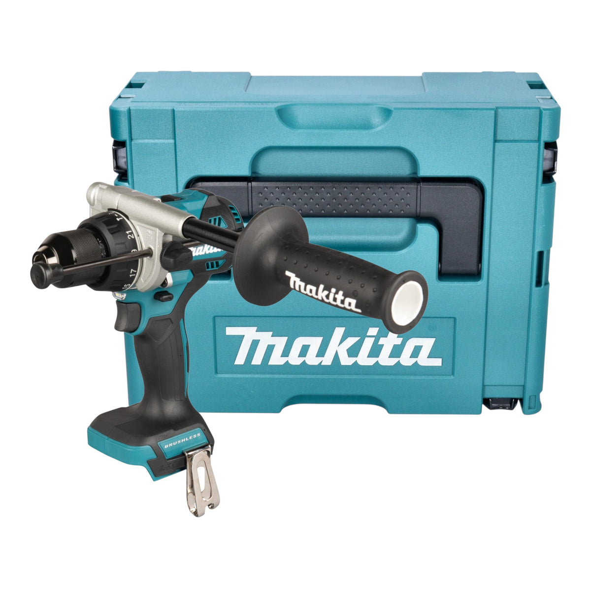 Taladro atornillador de impacto a batería Makita DHP 492 ZJ 18 V 141 Nm sin escobillas + Makpac - sin batería, sin cargador