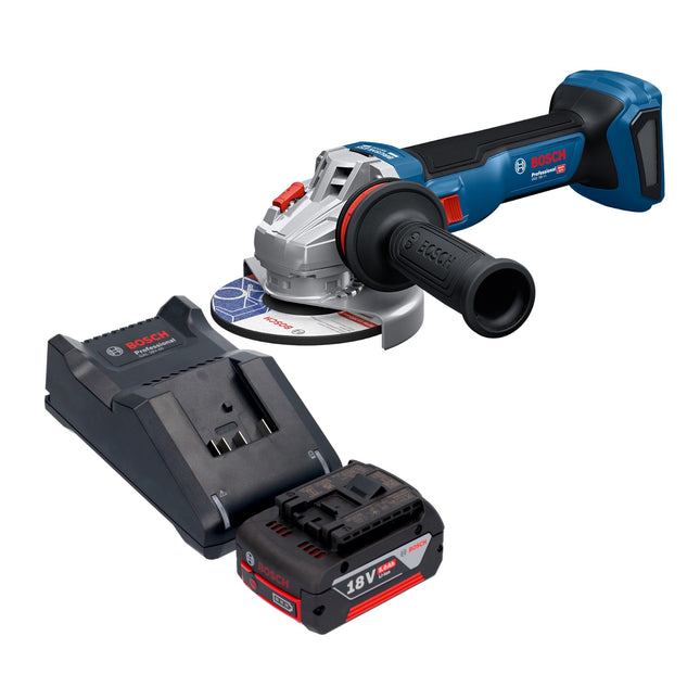 Bosch GWS 18V 11 Professional Akku Winkelschleifer 18 V 125 mm 1x Akku 5 0 Ah Ladegeraet 0 - toolbrothers
