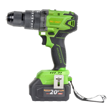 Procraft PA18BL Akku Schlagbohrschrauber 20 V 50 Nm Brushless 2x Akku 4 0 Ah Ladegeraet Koffer 2 - toolbrothers