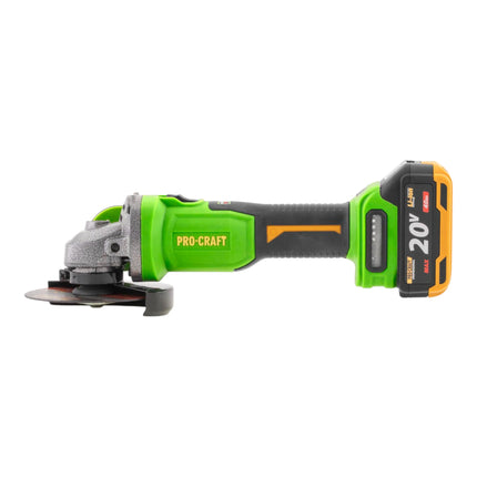 Procraft PWA220 Akku Winkelschleifer 20 V 125 mm Brushless 1x Akku 4 0 Ah Ladegeraet Koffer 2 - toolbrothers