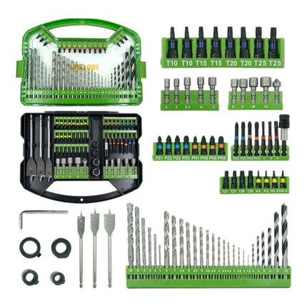 Procraft DBS 101 Bit und Bohrer Set 101 teilig S2 Stahl Phillips Pozidriv Torx Hex Schlitz Vierkant 0 - toolbrothers