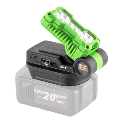 Procraft LL20bb Akku LED Strahler 20 V 500 lm 1x Akku 2 0 Ah ohne Ladegeraet 2 - toolbrothers