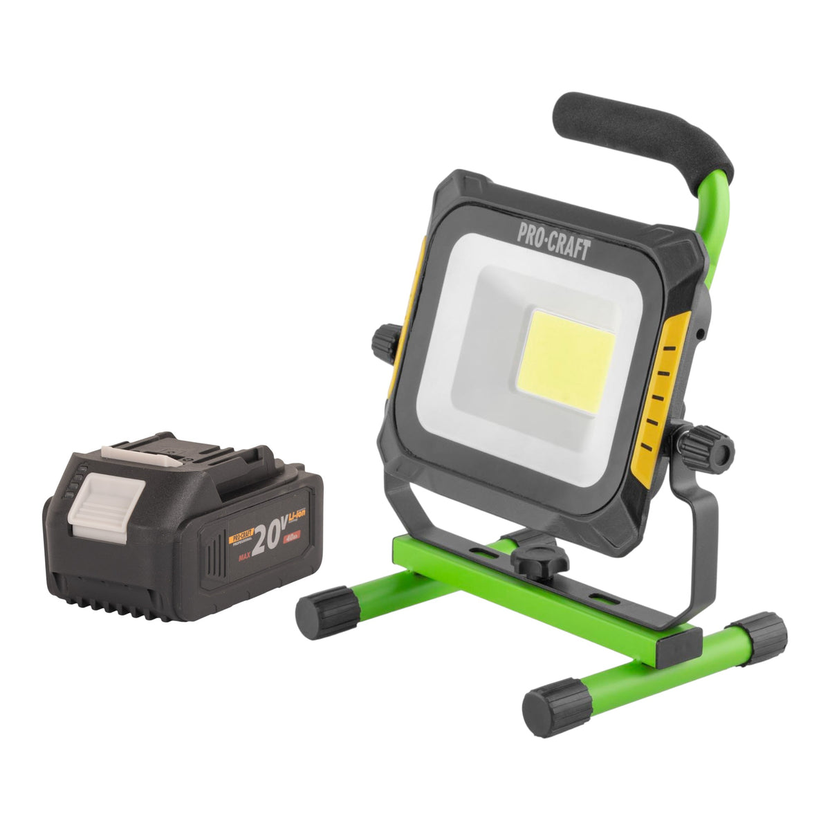 Foco LED recargable Procraft LP20 20 V IP 20 + 1 batería 4,0 Ah - sin cargador