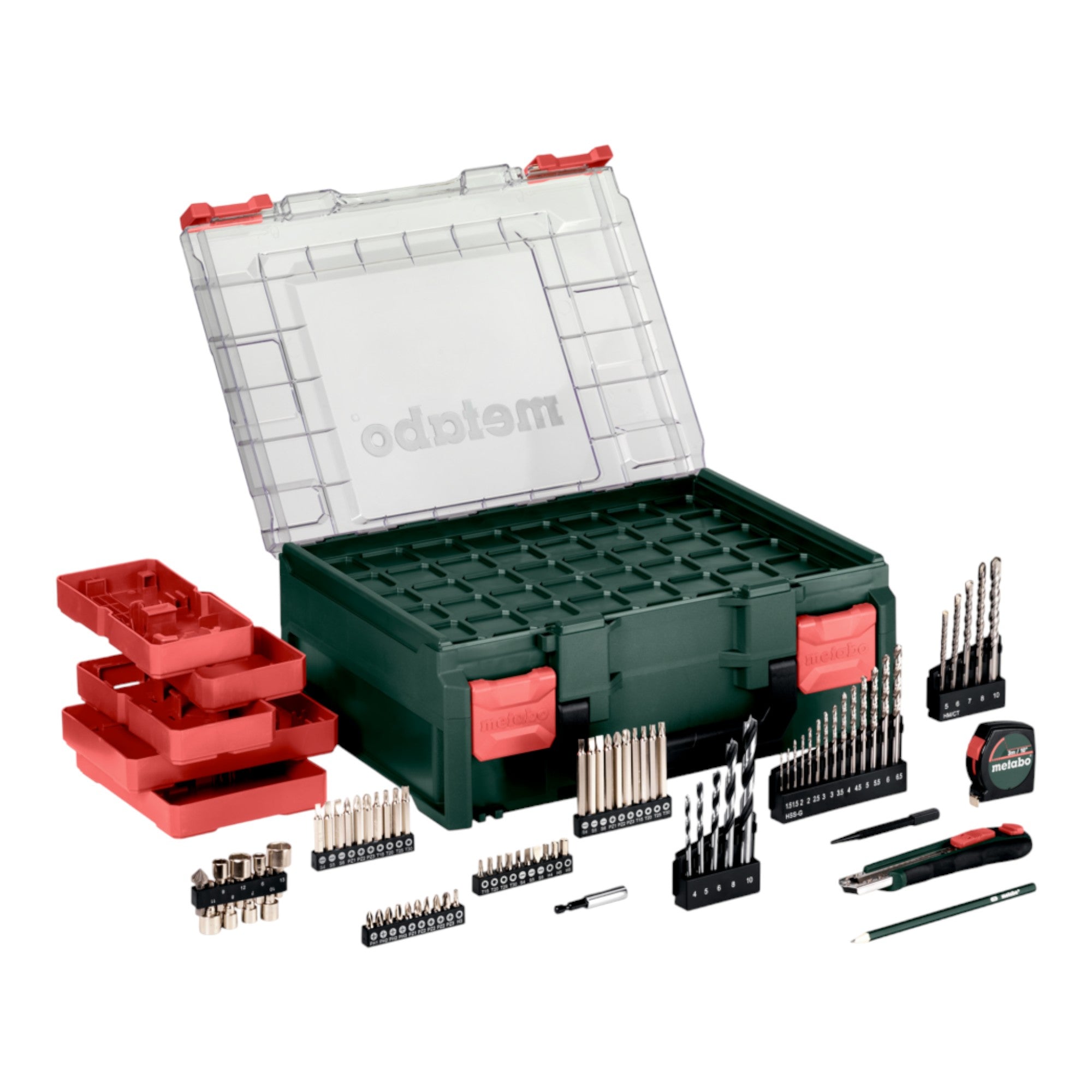 Metabo SB 650 Set Schlagbohrmaschine 650 W 10 Nm 78 tlg Zubehoer Set 600742710  4 - toolbrothers