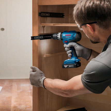 Bosch GSB 18V 25 Professional Akku Schlagbohrschrauber 18 V 56 Nm 2x Akku 5 0 Ah Ladegeraet L Boxx 4 - toolbrothers