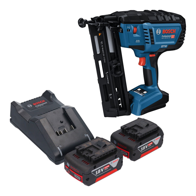 Bosch GNH 18V 64 2 M Professional Akku Holznagler 18 V 1 6 x 32 64 mm 2x Akku 5 0 Ah Ladegeraet 0 - toolbrothers