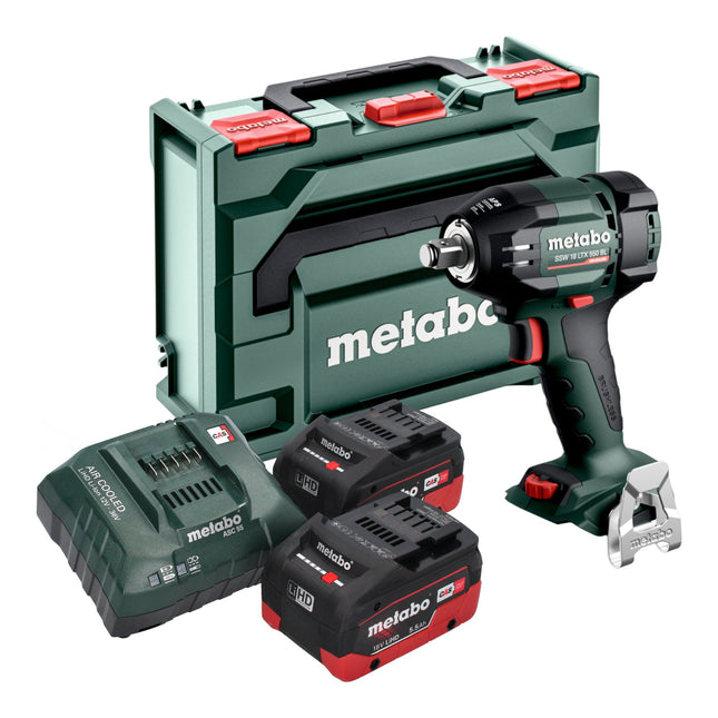 Metabo SSW 18 LTX 550 BL Akku Schlagschrauber 18 V 550 Nm Brushless 2x LiHD Akku 5 5 Ah Ladegeraet metaBOX 0 - toolbrothers