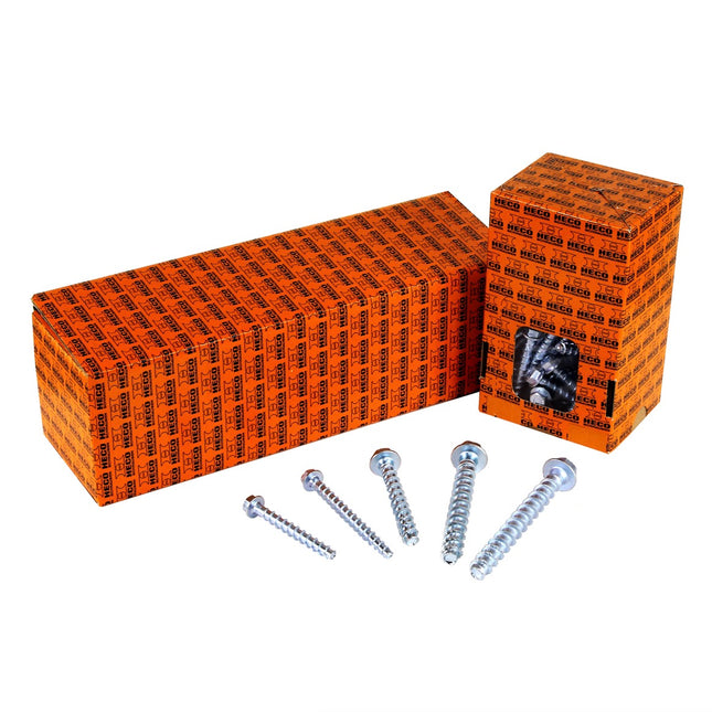 HECO MULTI-MONTI-plus SS Betonschraube 12 x 90 mm 50 Stk. SW 15 Sechskantkopf verzinkt A2K ( 2x 48409 ) - Toolbrothers