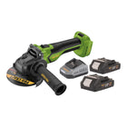 Procraft PGA22 BB Akku Winkelschleifer 20 V 125 mm Brushless 2x Akku 2 0 Ah Ladegeraet 0 - toolbrothers