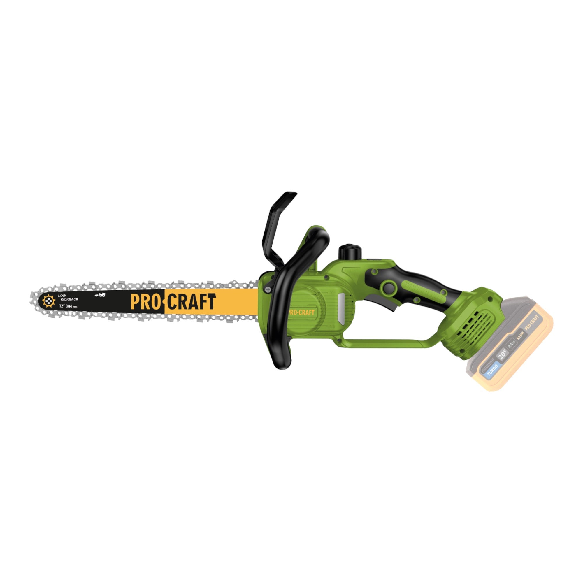 Procraft PKA33 BB Akku Kettensaege 20 V 304 mm Brushless 1x Akku 2 0 Ah ohne Ladegeraet 4 - toolbrothers