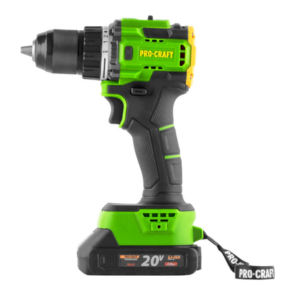 Procraft PA18LiH 1B C Akku Bohrschrauber 20 V 80 Nm Brushless 1x Akku 2 0 Ah Ladegeraet Koffer 2 - toolbrothers