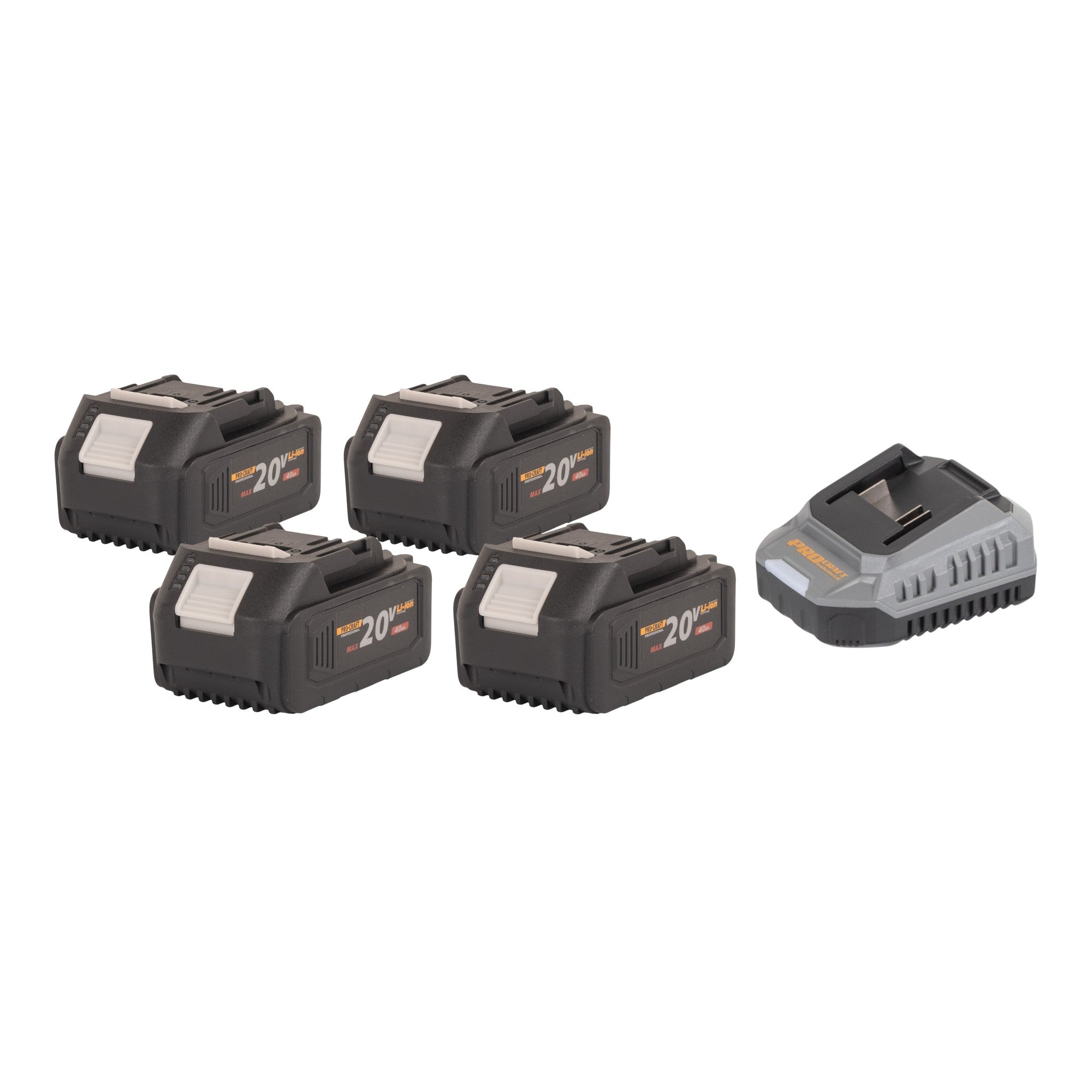 Procraft PCA42 2 Akku Kettensaege 40 V 2x 20 V 406 mm Brushless 4x Akku 4 0 Ah Ladegeraet 2 - toolbrothers