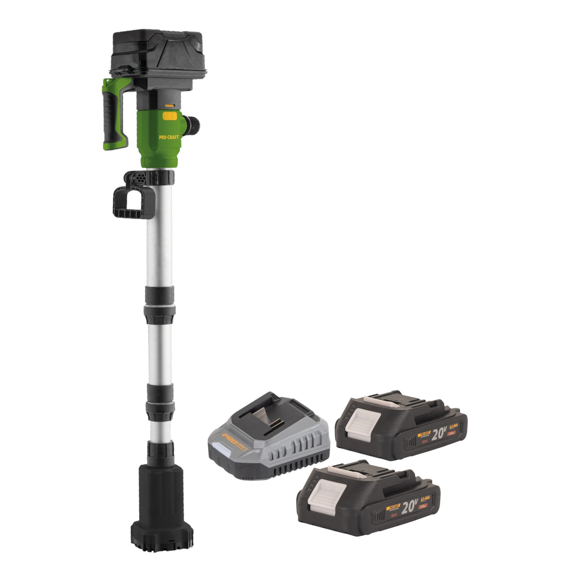 Bomba sumergible con batería Procraft CPN20bb 20 V 2725 l/h + 2 baterías de 2,0 Ah + cargador