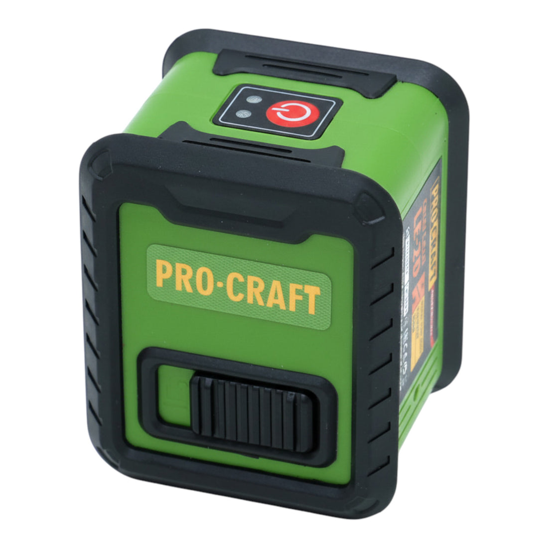 Láser de línea/líneas cruzadas Procraft LE-2D 10 m verde con autonivelación, incl. 3 pilas AAA de 1,5 V