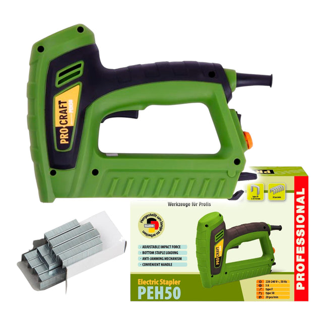 Procraft PEH50 Tackerpistole 220 240 V 8 20 mm 0 - toolbrothers