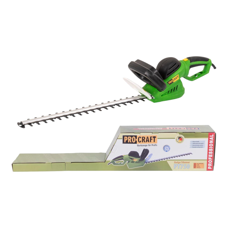 Procraft PT750 Heckenschere 750 Watt 610 mm Schnittlaenge 24 mm Schnittstaerke 0 - toolbrothers