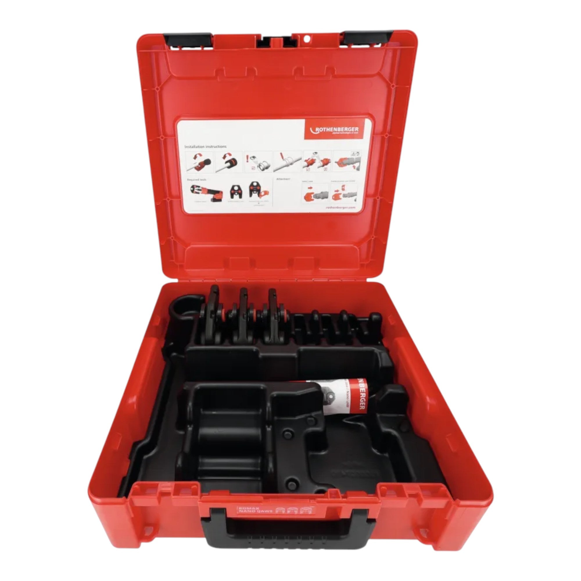 Rothenberger ROMAX NANO iJAWs TH 16 20 26 mm Pressbacken Set 3 tlg 1000004940 Rocase 3 - toolbrothers