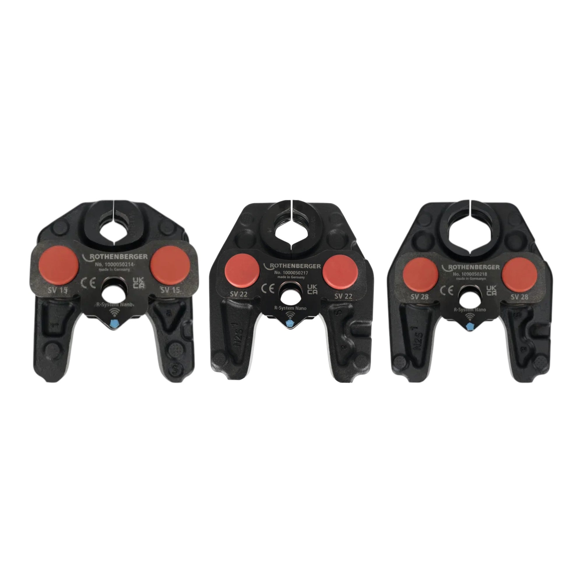Rothenberger ROMAX NANO iJAWs SV 15 22 28 mm Pressbacken Set 3 tlg 1000004939 Rocase 1 - toolbrothers