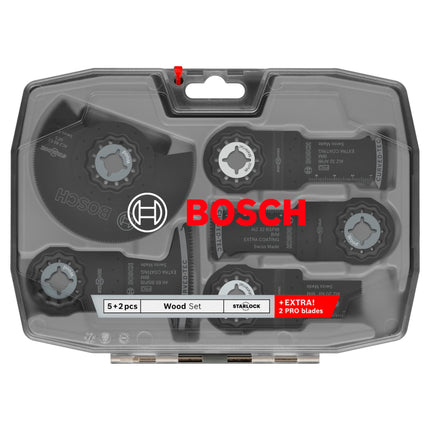 Bosch Professional Multifunktionswerkzeug Zubehoer Holz Set 7 tlg 2608669097 Starlock Koffer 1 - toolbrothers