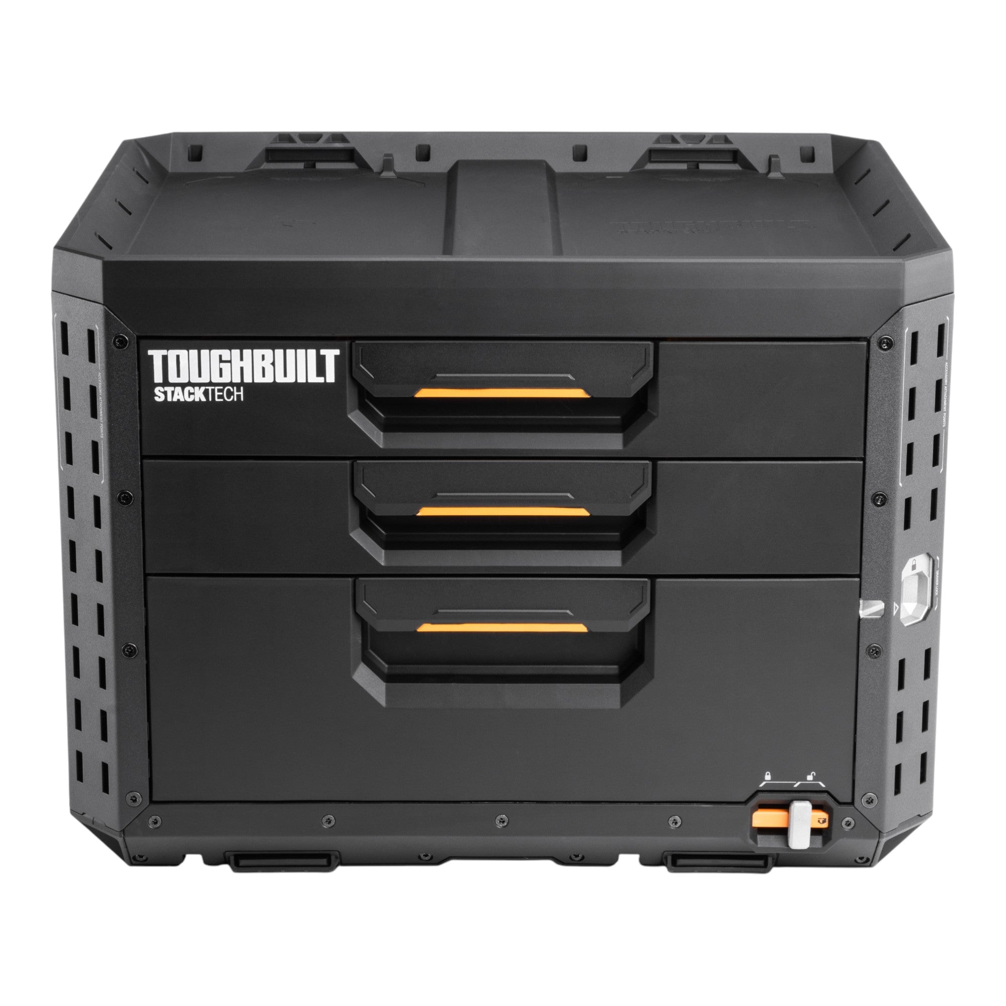 Toughbuilt STACKTECH Werkzeug Box abschliessbar mit 3 Schubladen 533 x 406 x 395 mm TB B1 D 73  2 - toolbrothers