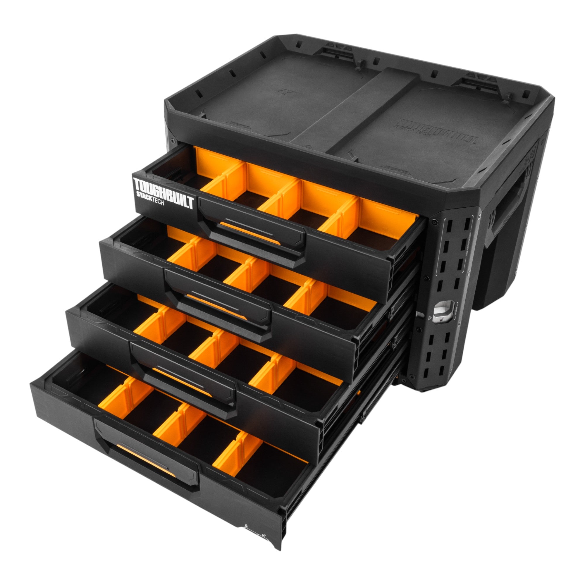 Toughbuilt STACKTECH Werkzeug Box abschliessbar mit 4 Schubladen 533 x 406 x 395 mm TB B1 D 74  1 - toolbrothers