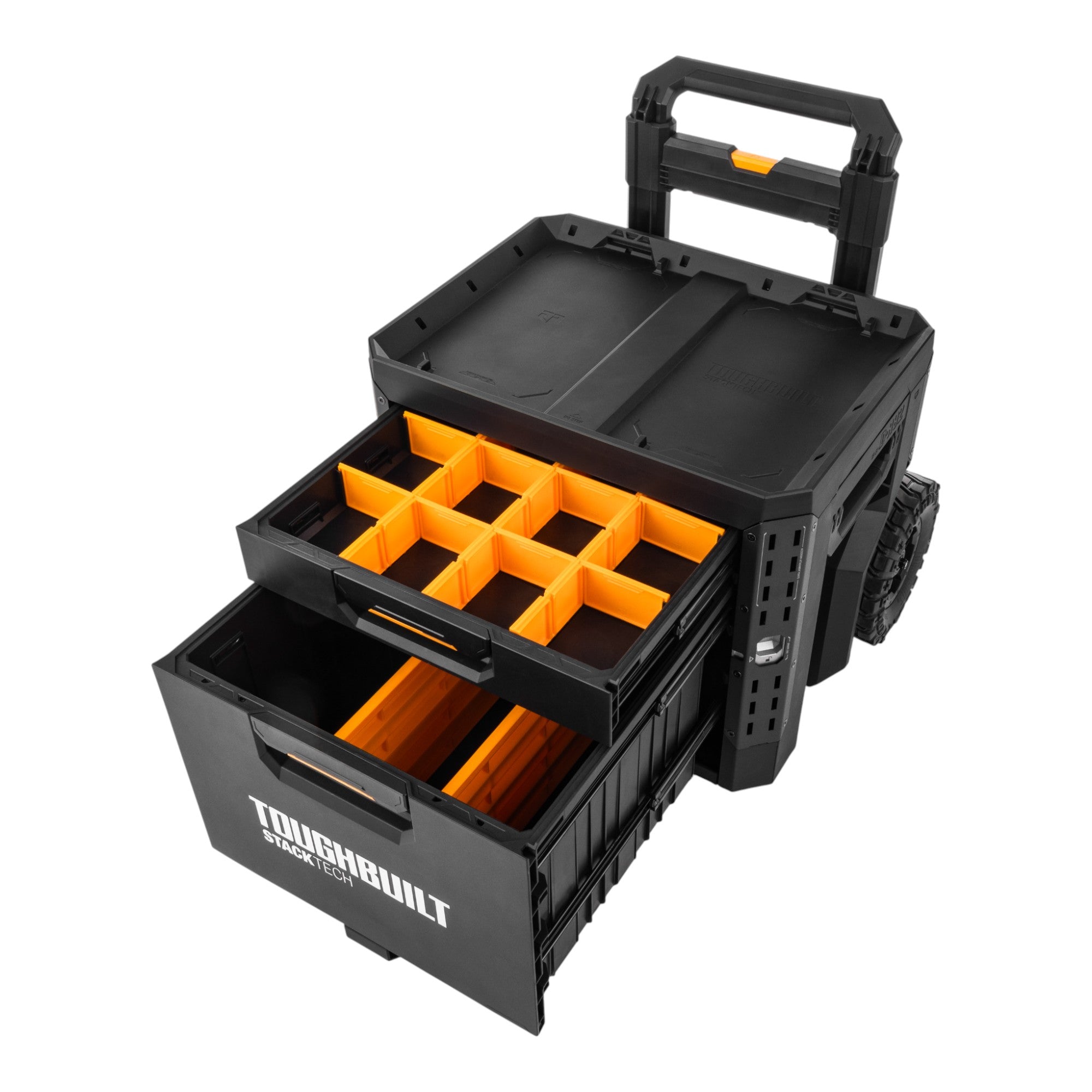 Toughbuilt STACKTECH rollbare Werkzeug Box abschliessbar mit 2 Schubladen TB B1 D R92  1 - toolbrothers