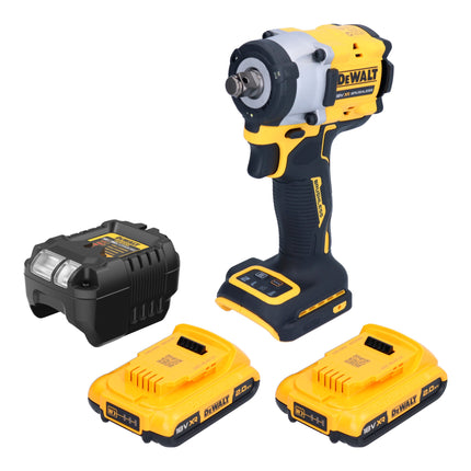 DeWalt DCF 921 D2 Akku Schlagschrauber 18 V 400 Nm 1 2 Brushless 2x Akku 2 0 Ah Ladegeraet 0 - toolbrothers