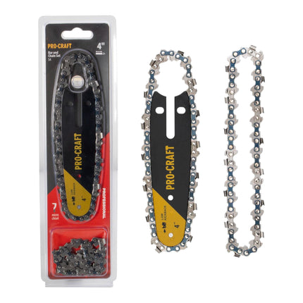 Procraft S4 Set mit 2x Saegekette 10 cm Fuehrungsschiene fuer PKA16 und PKA24 0 - toolbrothers