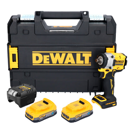DeWalt DCF 921 E2T Akku Schlagschrauber 18 V 400 Nm 1 2 Brushless 2x Powerstack Akku 1 7 Ah Ladegeraet TSTAK 0 - toolbrothers