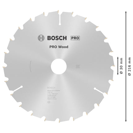 Bosch PRO Wood Kreissaegeblatt 216 x 30 mm 24 WZ HM 2608640431  4 - toolbrothers