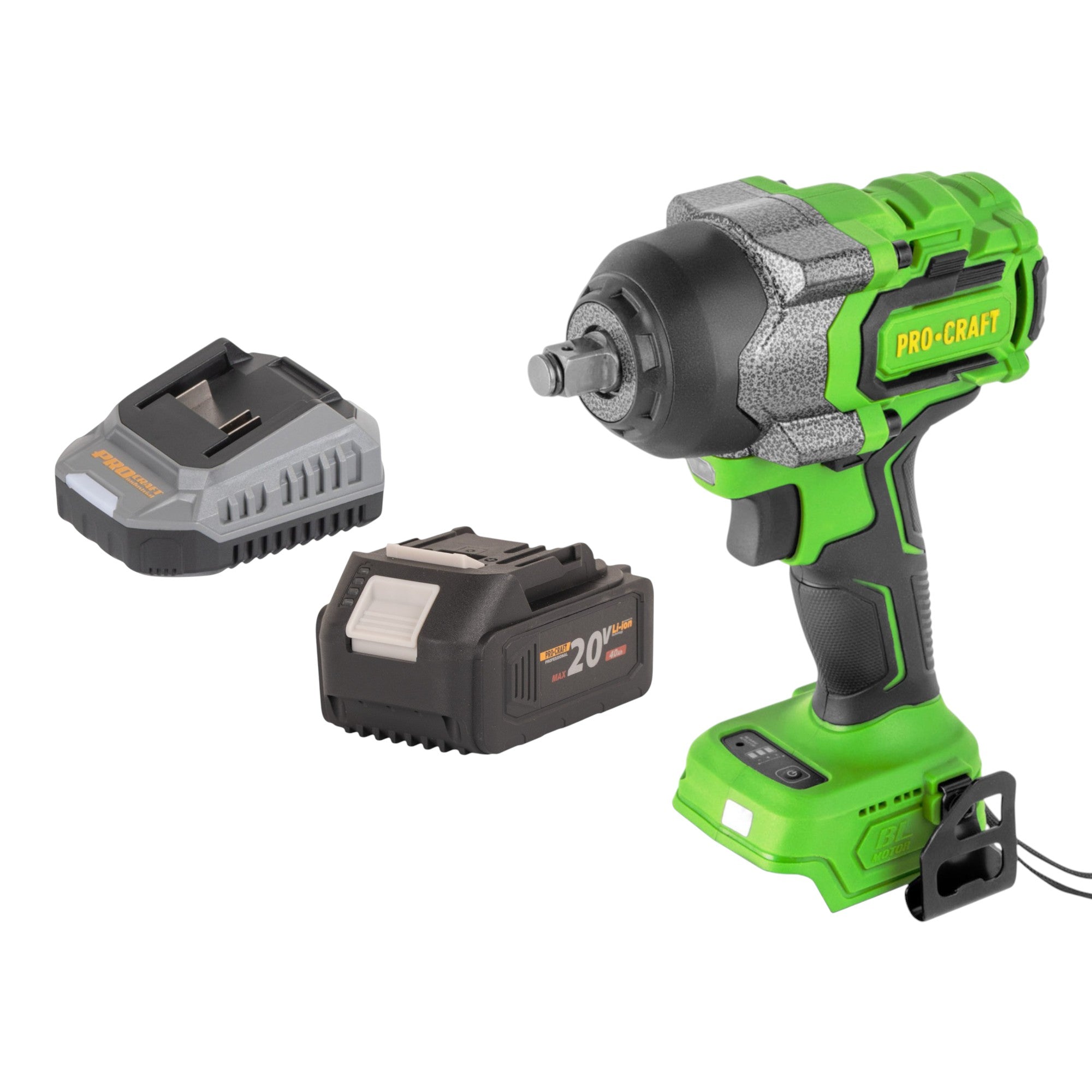 Procraft PWA36bb Akku Schlagschrauber 20 V 850 Nm 1 2 Brushless 1x Akku 4 0 Ah Ladegeraet 0 - toolbrothers