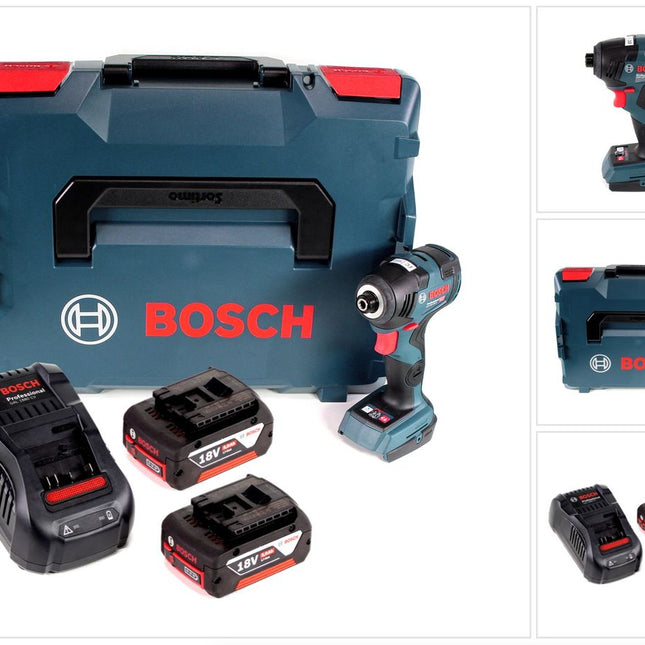 Bosch GDR 18 V-200 C Akku Drehschlagschrauber 18 V 1/4" in L-Boxx + 2 x 5,0 Ah Akku + Ladegerät - Toolbrothers