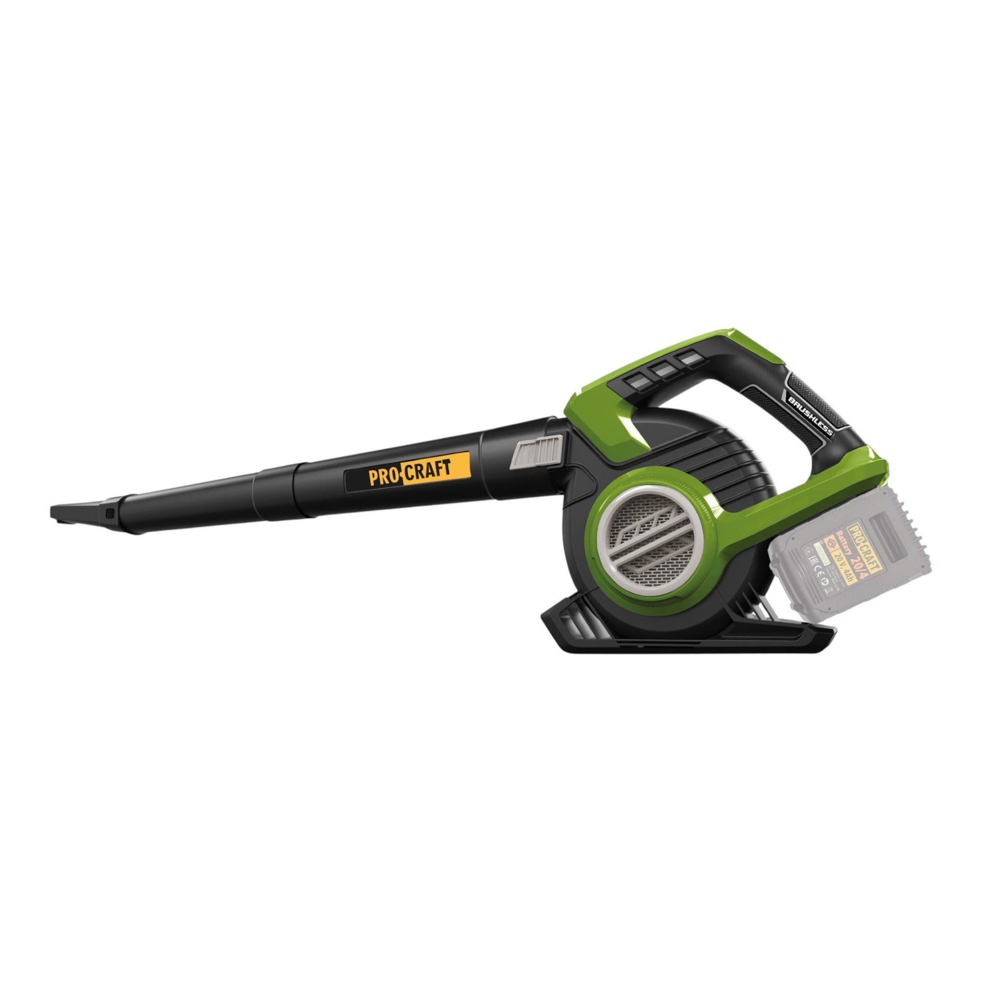 Procraft VB20 Akku Laubblaeser und Laubsauger 40 V 2x 20 V Brushless 2x Akku 8 0 Ah ohne Ladegeraet 1 - toolbrothers