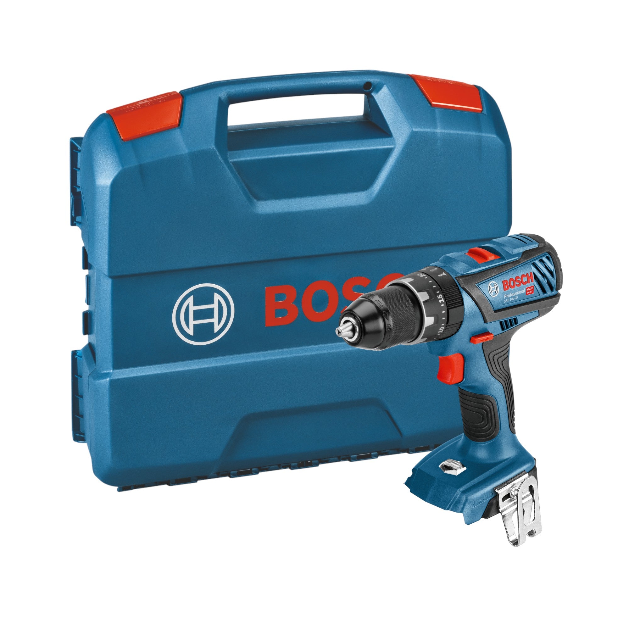 Bosch GSB 18V 28 Professional Akku Schlagbohrschrauber 18 V 63 Nm 1x Akku 2 0 Ah Ladegeraet L Case 1 - toolbrothers