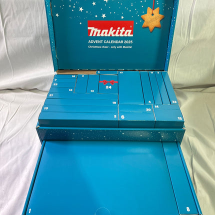 Makita Adventskalender 2025 P 84816 24 Tuerchen voller Power berraschungen und Fanliebe Unvollstaendig 2 - toolbrothers