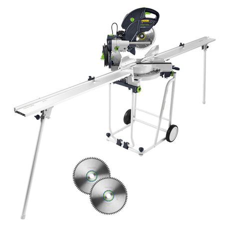 Festool KS 120 REB-Set-UG Kapp Zugsäge KAPEX 1600W 260mm ( 575313 ) + Untergestell + 3x Kreissägeblatt - Toolbrothers