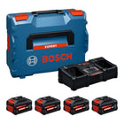 Bosch EXPERT 2x EXBA18V 55 2x EXBA18V 80 EXAL18V2 320 Starter Set 18 V 1600A0373Y 2x Akku 5 5 Ah 2x Akku 8 0 Ah Ladegeraet 16 A L Boxx 0 - toolbrothers