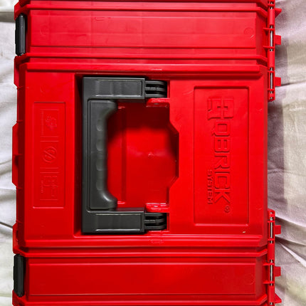 Qbrick System PRO Technik Case 2 0 RED ULTRA HD Custom Werkzeugkoffer 450 x 332 x 171 mm 12 l stapelbar IP54 mit Ablage Unvollstaendig 2 - toolbrothers